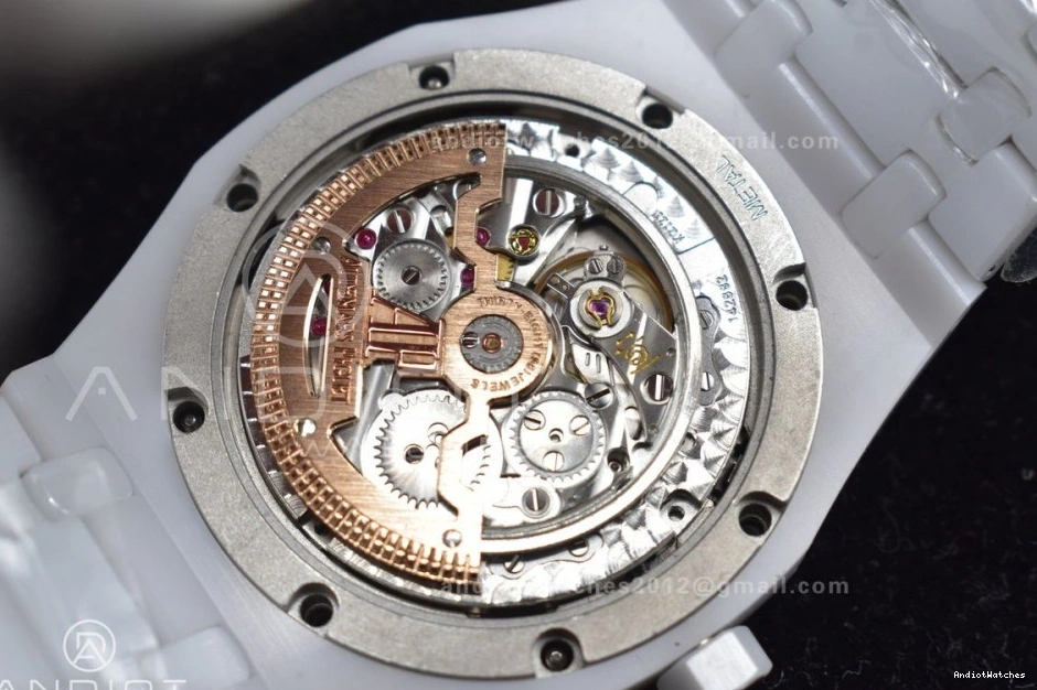 A Bracelet Oak 1052 26579cb Royal APSF Best on Ceramic White SmoothTexture Edition Ceramic Calendar Perpetual 0929